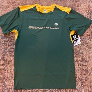 Hands‎ High NFL Green Bay Packers Football Short Sleeve Wicking Shirt XL